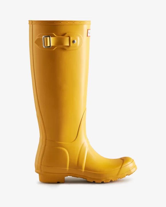 Hunter-Women's Original Tall Rain Boots-Yellow