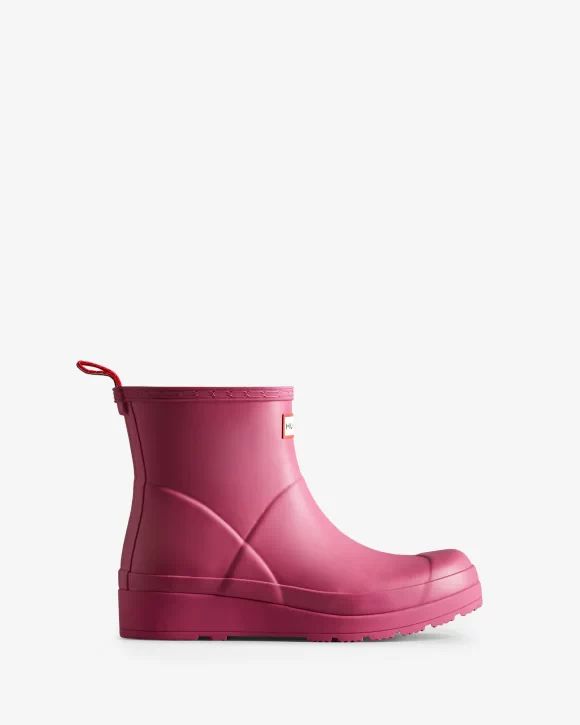 Hunter-Women's Play Short Rain Boots-Prismatic Pink