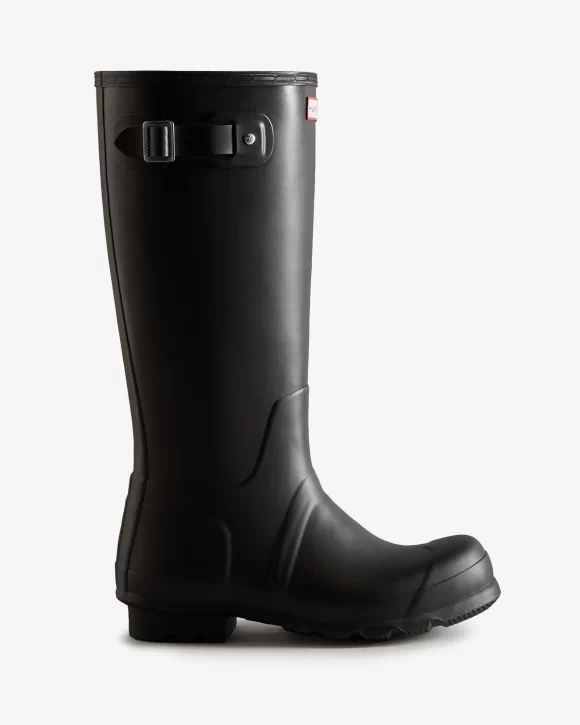Hunter-Men's Tall Insulated Rain Boots-Black