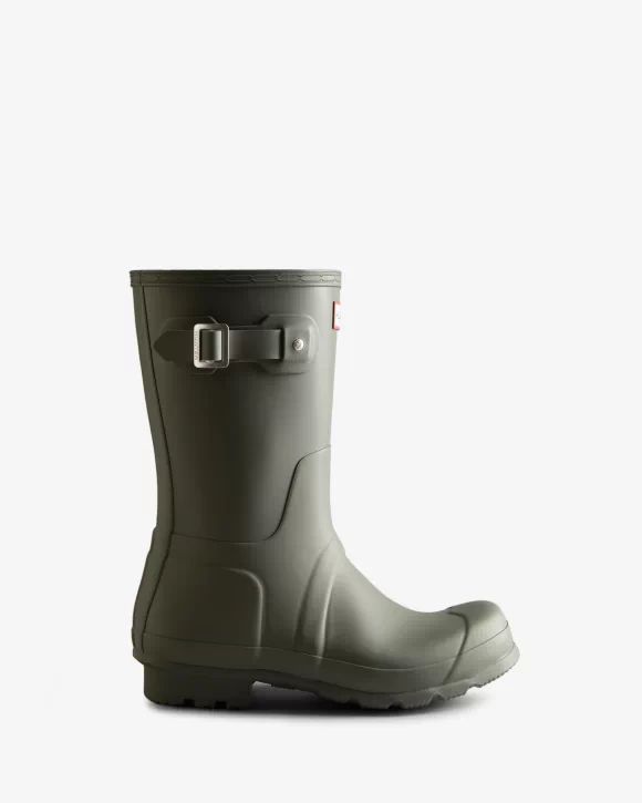 Hunter-Men's Original Short Rain Boots-Urban Grey