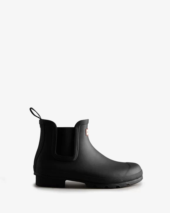 Hunter-Men's Insulated Chelsea Boots-Black
