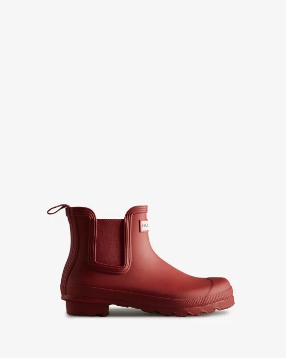 Hunter-Women's Original Chelsea Boots-Military Red