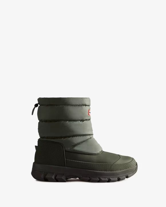 Hunter-Men's Insulated Short Snow Boots-Arctic Moss Green