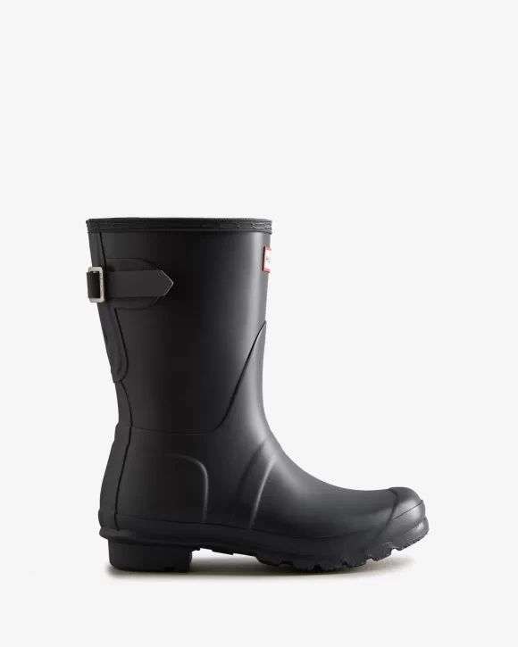 Hunter-Women's Short Back Adjustable Rain Boots-Slate Grey