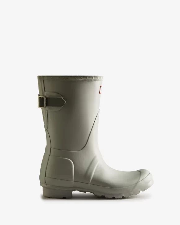 Hunter-Women's Short Back Adjustable Rain Boots-Ice Grey/Urban Grey