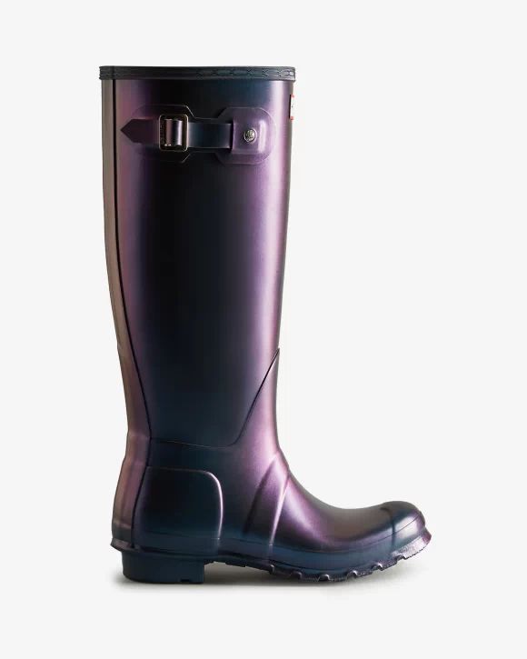 Hunter-Women's Nebula Tall Rain Boots-Stornoway Blue