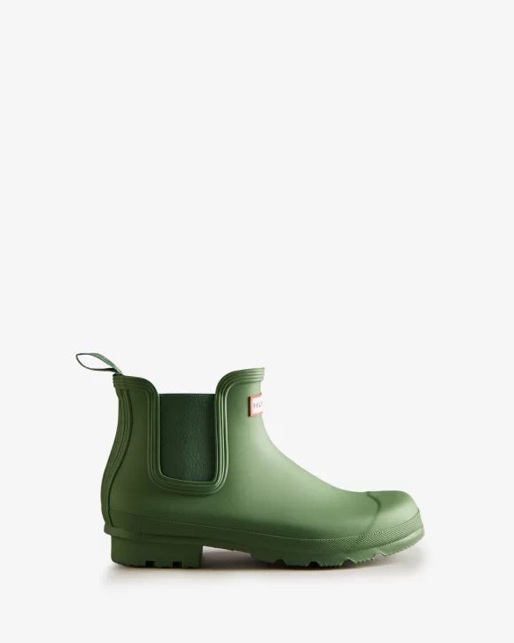Hunter-Men's Original Chelsea Boots-Fell Green