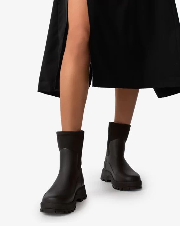 Hunter-Women's City Explorer Short Neoprene Boots-Black