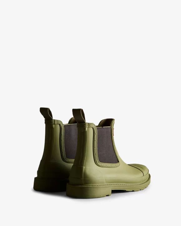 Hunter-Women's Commando Chelsea Boots-Utility Green